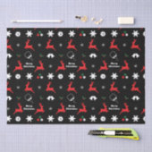 Pickleball Frohe Weihnachten 🎄 Schwarz Seidenpapier (Handwerk)