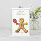 Pickleball 🎄 Frohe Weihnachten, Sondertext (Stehend Vorderseite)