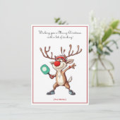 Pickleball 🎄 Frohe Weihnachten, Sondertext (Stehend Vorderseite)