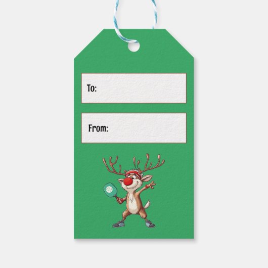 Pickleball 🎄 Frohe Weihnachten, Sondertext Geschenkanhänger (Rückseite)