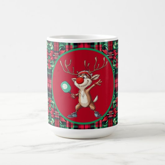 Pickleball 🎄 Frohe Weihnachten, Sondertext Kaffeetasse (Mittel)
