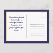 Pickleball 🎄 Frohe Weihnachten, Sondertext Postkarte (Rückseite)