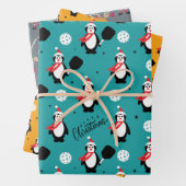  Pickleball 🎄 frohe Weihnachtsfeier  Geschenkpapier Set (Beispiel)