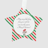 🧑 🎄 Pickleball Frohe Weihnachtssterne Ornament (Rückseite)