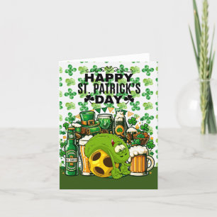 Pickleball Frohen St. Patrick's Day Feiertagskarte