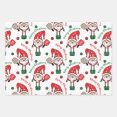 Pickleball 🎅 🎁 fröhliches Weihnachtswrapping Geschenkpapier Set (Vorderseite 2)