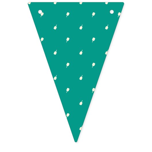 Pickleball! Fun farbiges Muster Wimpelkette (Zweite Fahne)