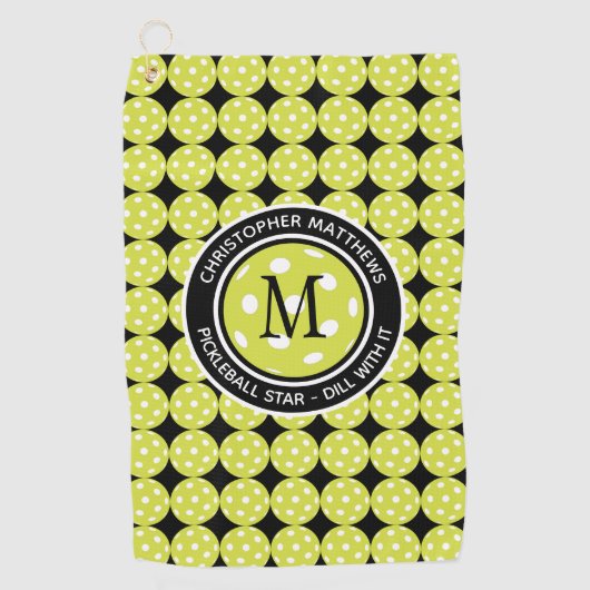 Pickleball Fun Sports Pro Funny Moderner Individue Golfhandtuch (Vorderseite)