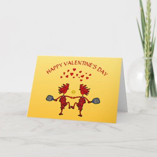 Pickleball Fun Valentine Karte (Vorderseite)