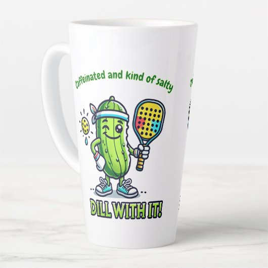 Pickleball Funny Coffee Mug Drinkware Kitchen Milchtasse (Linke Ecke)