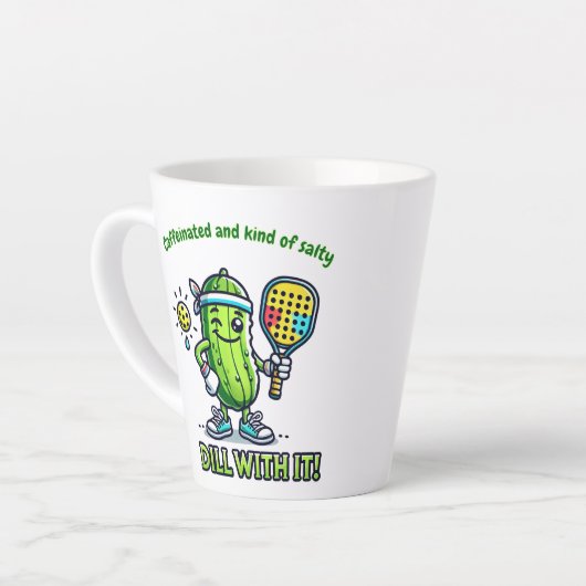 Pickleball Funny Coffee Mug Drinkware Kitchen Milchtasse (Linke Ecke)