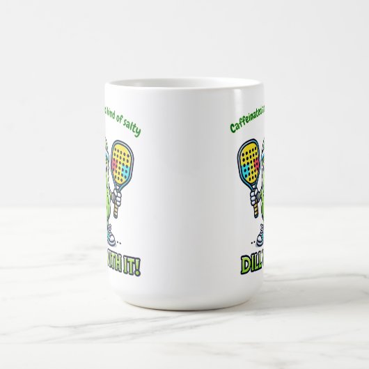 Pickleball Funny Coffee Mug Drinkware Kitchen Verwandlungstasse (Zentrum)