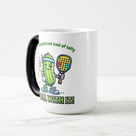 Pickleball Funny Coffee Mug Drinkware Kitchen Verwandlungstasse (Vorderseite Links)