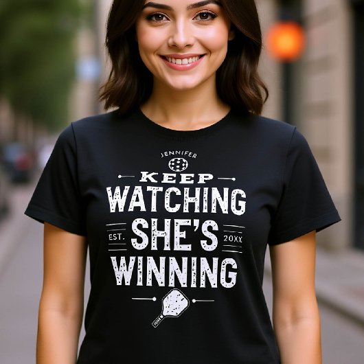 Pickleball Funny Geschenk für ihren Namen Personal T-Shirt