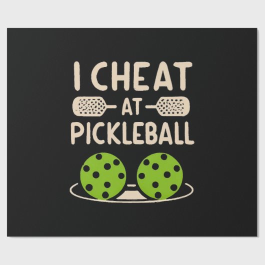 Pickleball Funny Geschenkpapier (Flach)