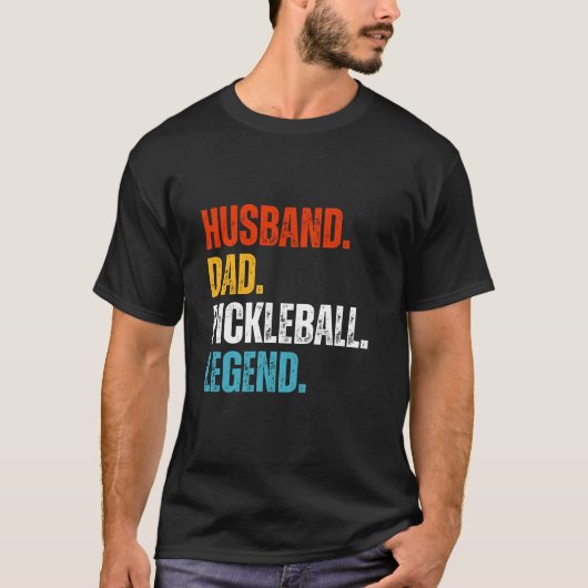Pickleball Funny Husband Vater Legend T-Shirt (Vorderseite)