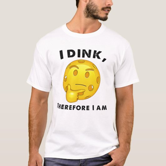 Pickleball Funny I Dink Deshalb bin ich T-Shirt (Vorderseite)