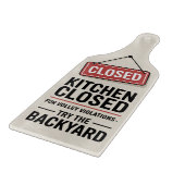 Pickleball Funny kitchen closed sign Schneidebrett (Ecke)