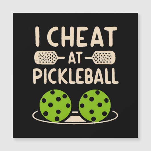 Pickleball Funny Magnetkarte (Vorderseite)