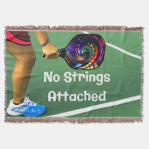 Pickleball Funny No Strings angefügt Decke