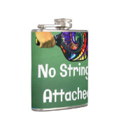 Pickleball Funny No Strings angefügt Flachmann (Rechts)