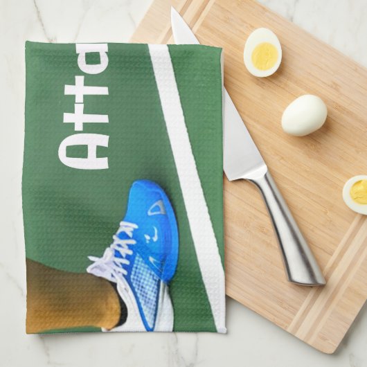 Pickleball Funny No Strings angefügt Geschirrtuch (Viertel Falte)