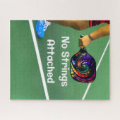Pickleball Funny No Strings angefügt Puzzle (Horizontal)