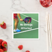 Pickleball Funny No Strings angefügt Serviette (Beispiel)