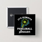Pickleball Funny Pickleball Geschenke Button (Vorne & Hinten)