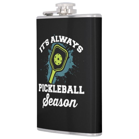 Pickleball Funny Pickleball Geschenke Flachmann (Links)