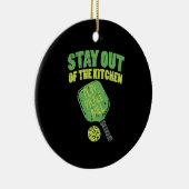 Pickleball Funny Pickleball Geschenke Keramik Ornament (Rechts)