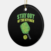 Pickleball Funny Pickleball Geschenke Keramik Ornament (Links)