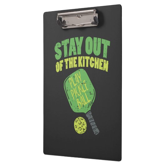 Pickleball Funny Pickleball Geschenke Klemmbrett (Links)