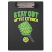 Pickleball Funny Pickleball Geschenke Klemmbrett (Vorderseite)
