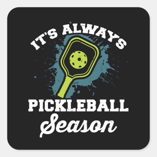 Pickleball Funny Pickleball Geschenke Quadratischer Aufkleber (Vorderseite)