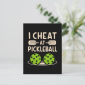Pickleball Funny Postkarte (Stehend Vorderseite)