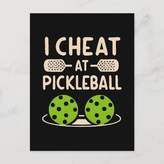 Pickleball Funny Postkarte (Vorderseite)