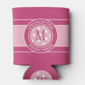 Pickleball Funny Quote Individuelle Name Anfänglic Dosenkühler (Rückseite)