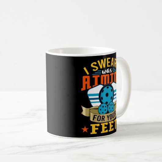 Pickleball Funny Quotes Humorale Slogans Männer Kaffeetasse (VorderseiteRechts)