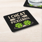 Pickleball Funny Rechteckiger Pappuntersetzer (angewinkelt)