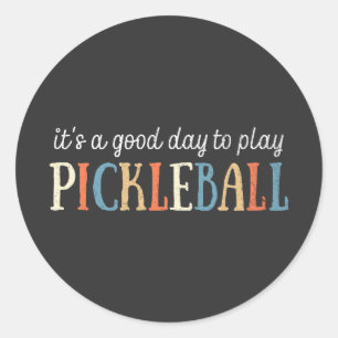 Pickleball Funny Runder Aufkleber