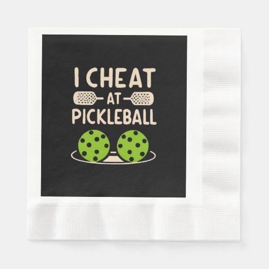 Pickleball Funny Serviette (Vorderseite)
