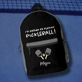 Pickleball Funny Sport Niedlicher Individuelle Nam Bedruckter Rucksack