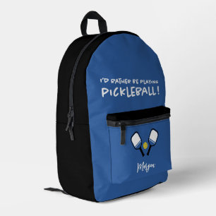 Pickleball Funny Sport Niedlicher Individuelle Nam Bedruckter Rucksack