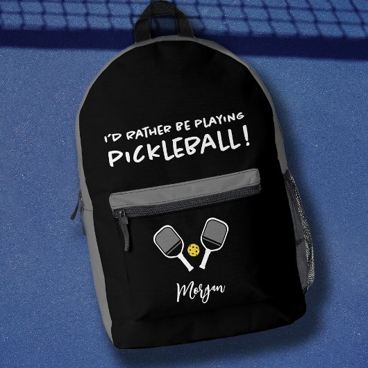 Pickleball Funny Sports Niedlicher Individuelle Na Bedruckter Rucksack