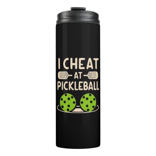 Pickleball Funny Thermosbecher (Vorderseite)