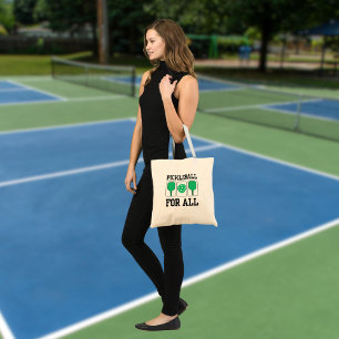 Pickleball für alle Paddel und Ball Grün Tragetasche