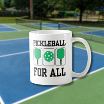 Pickleball für alle Paddels und Ball Green