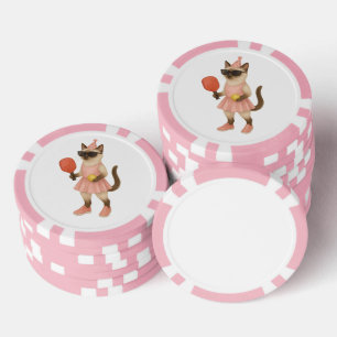 Pickleball für siamesische Katzenliebhaber Pokerchips