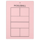 Pickleball für Trainer und Spieler Klemmbrett (Rückseite)